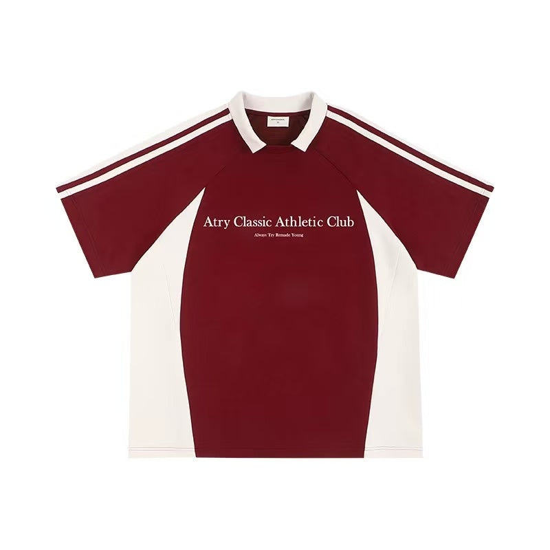 ATRY Structural Letters Slogan POLO T-shirt