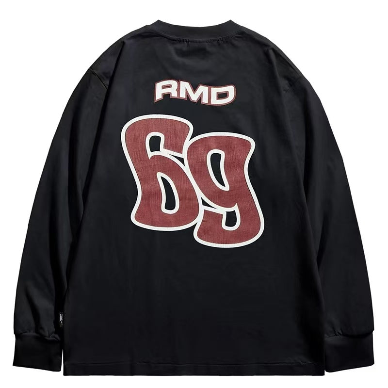 REMEDY 69 Cracked Print Long-sleeve Tee