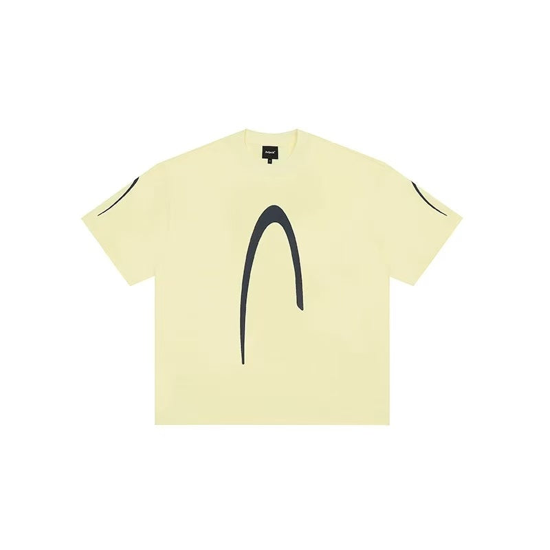 ACHOCK Street Wear Simple Basic Printed T-shirt
