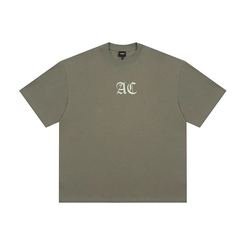ACHOCK Multicolor Basic Logo Letter Print Short-sleeves T-shirts