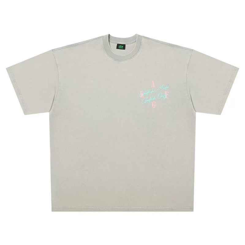 AFGK Washed Basic Short-sleeved T-shirt