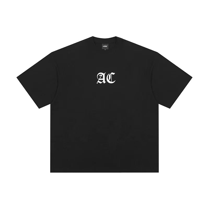 ACHOCK Multicolor Basic Logo Letter Print Short-sleeves T-shirts