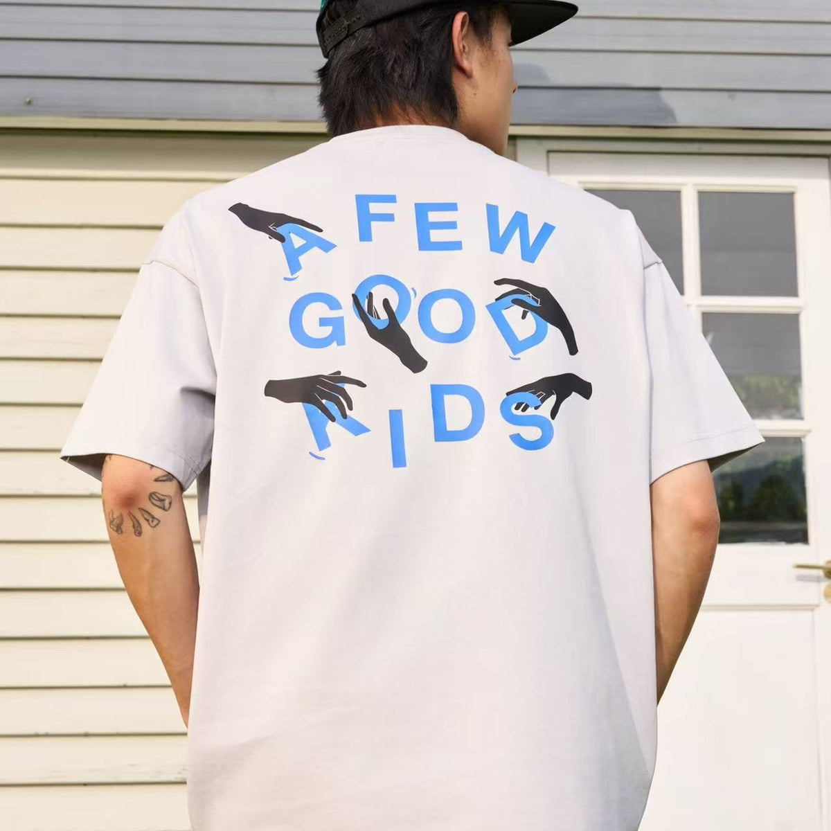 AFGK Hand-shaped short-sleeved T-shirt