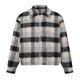 BIPOLAR Plush Plaid Color Block Jacket