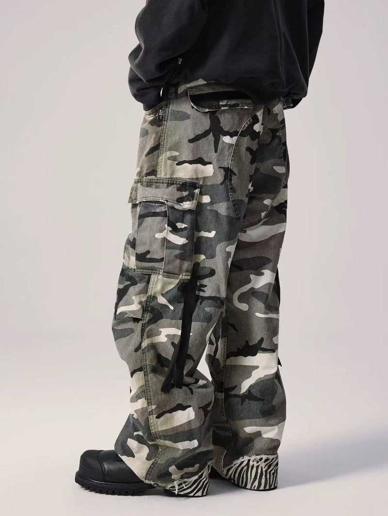 REMEDY Retro Patchwork Camouflage Pants