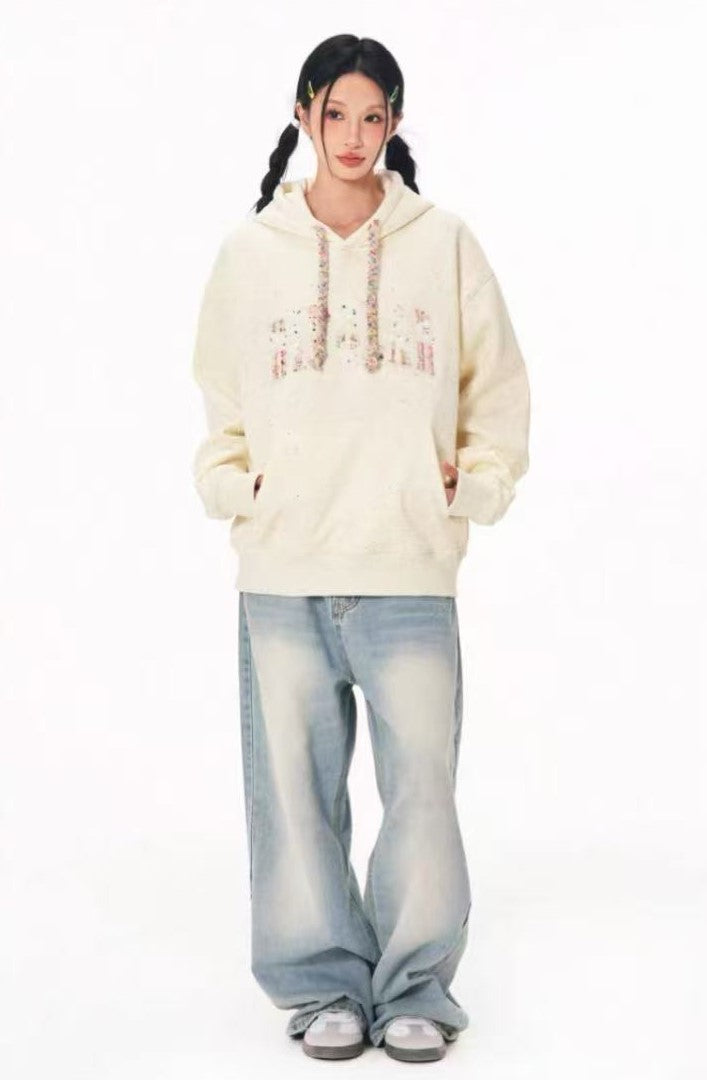 BIPOLAR Patch Colored Dot Hoodie