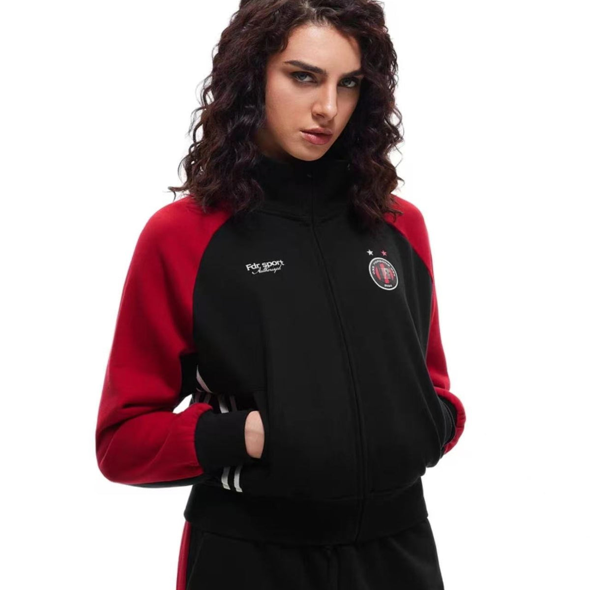 FDR Badge Web Contrast Patchwork Jacket (For Women)