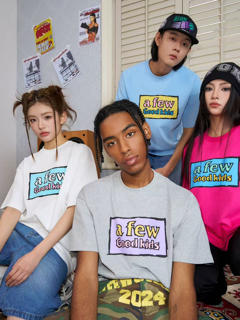 AFGK Graffiti Print Short-sleeve T-shirt