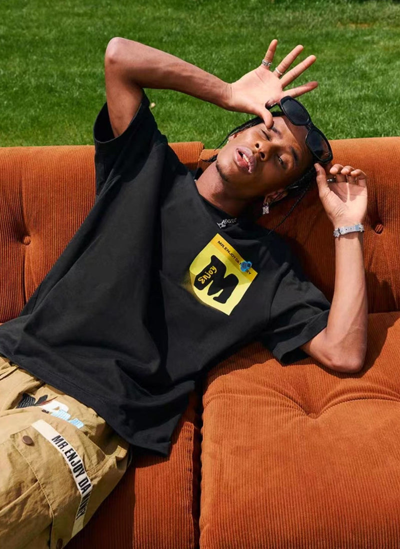 MEDM Post-it Printed Short-sleeved T-shirt