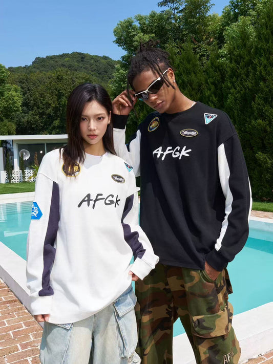 AFGK Badge Waffle Patch Long Sleeve Jersey