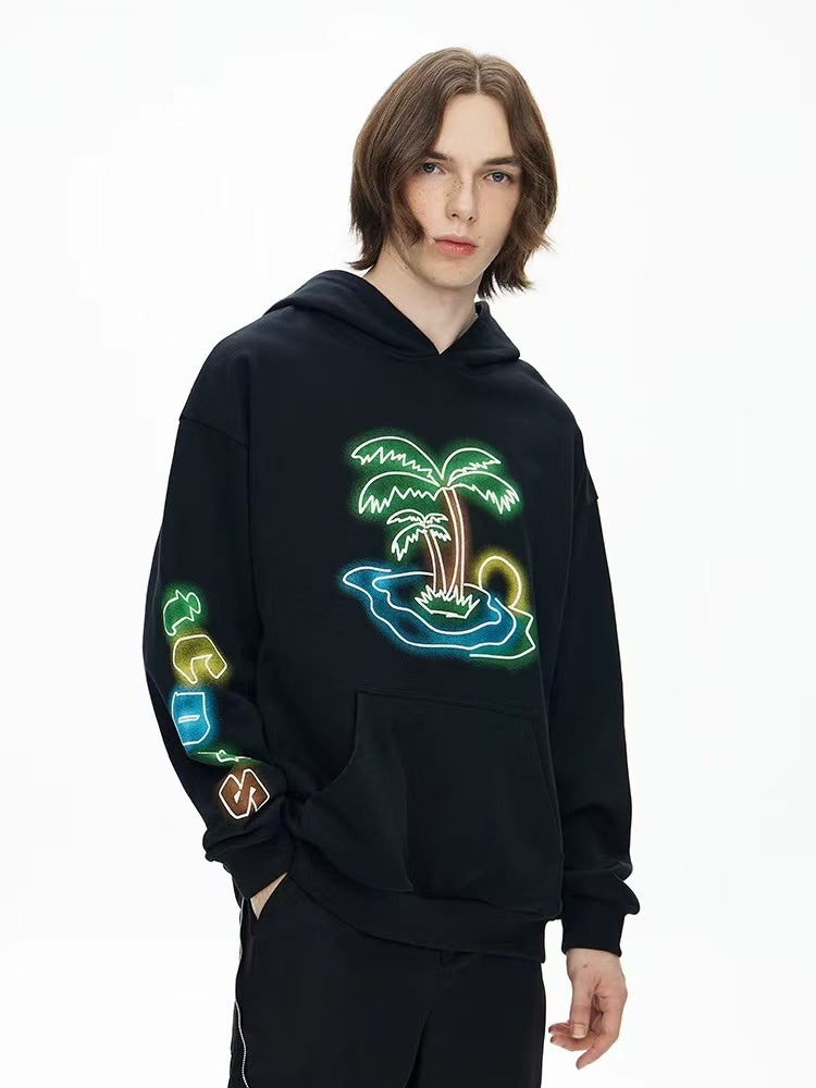 ICONSLAB Coconut Foam Print Hoodie
