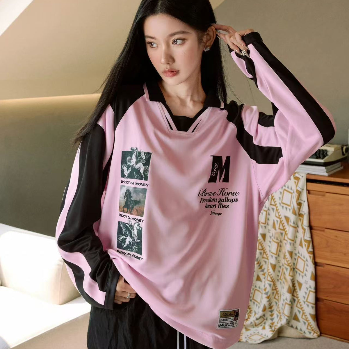 MEDM Pegasus Football Long-sleeve T-Shirt