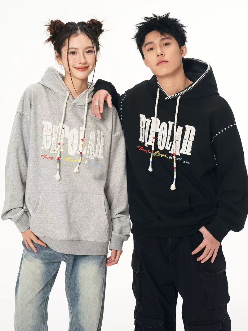 BIPOLAR Tri-color Embroidered Hoodie