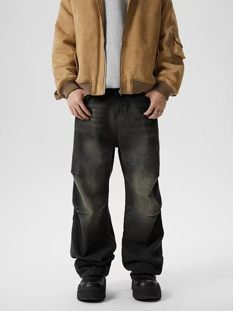 ACHOCK Retro Washed Fried Paratrooper Straight Jeans