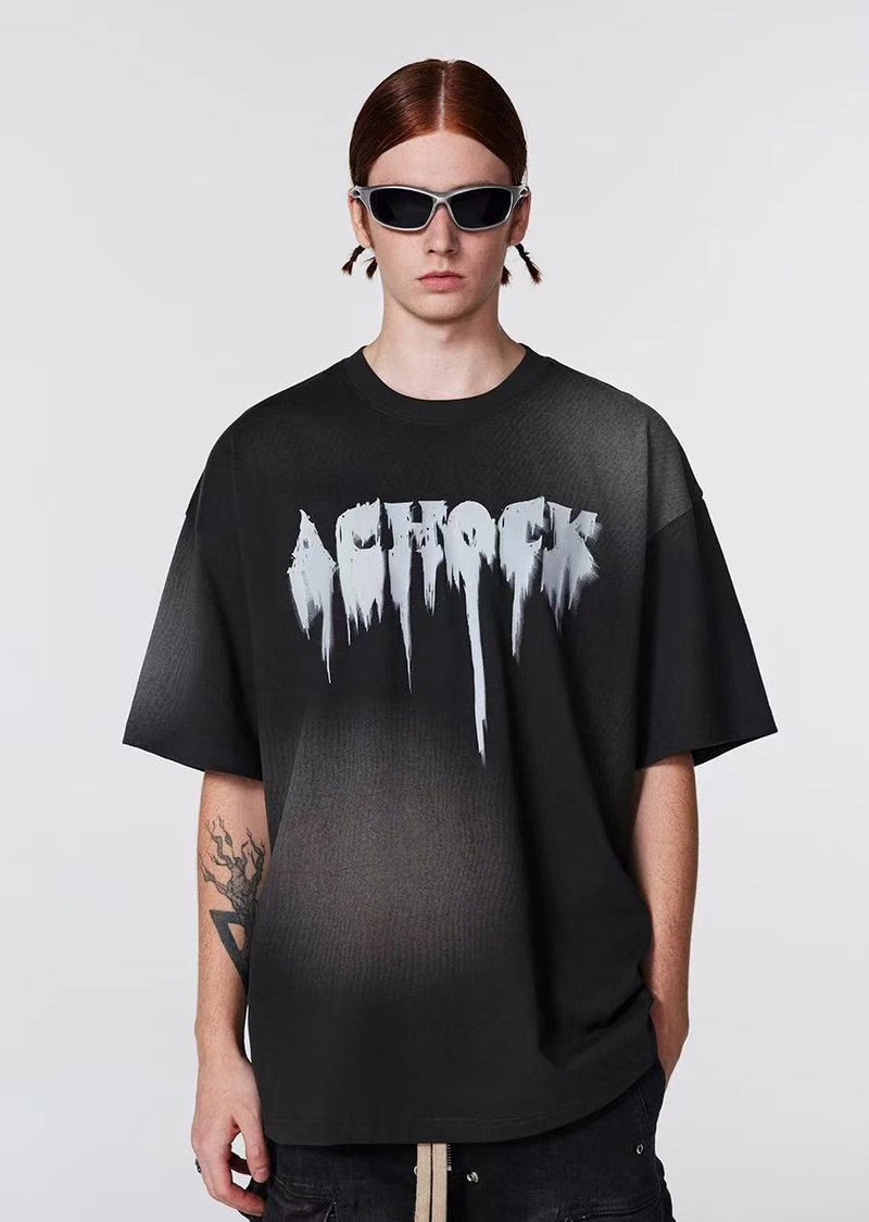 ACHOCK Phantom Logo Print Short-sleeves T-shirts