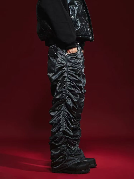 REMEDY Pleated Zipper Casual Trousers