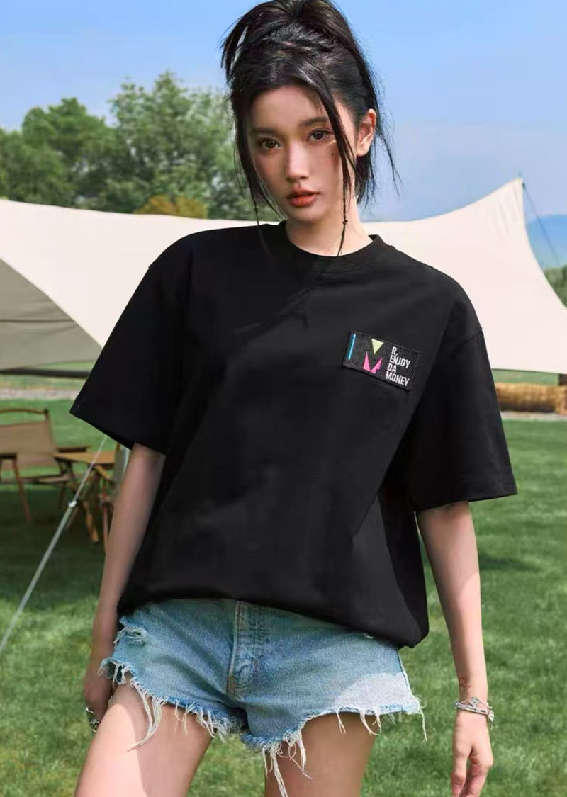 MEDM Silhouette Embroidered Short Sleeve T-Shirt