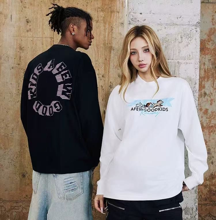 AFGK "Running Puppy" Long-sleeved T-shirt