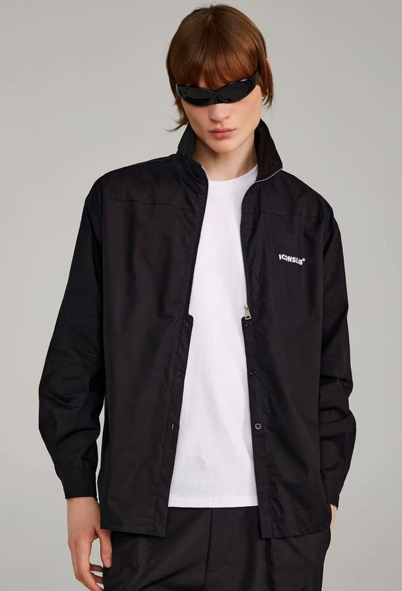 ICONSLAB Half Zip Fly Placket Shirt