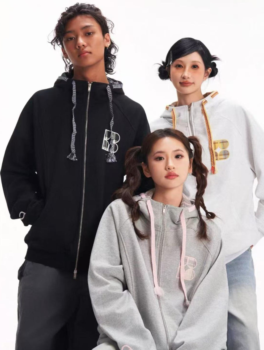 BIPOLAR Ethnic Style Sub-zip Sweatshirt