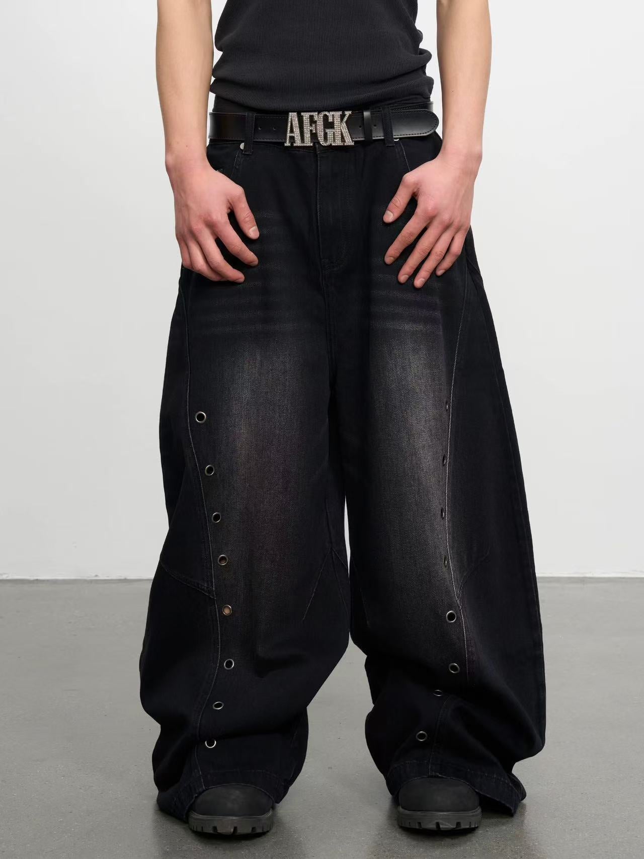 AFGK Air-eye Scimitar Washed Distressed Jeans