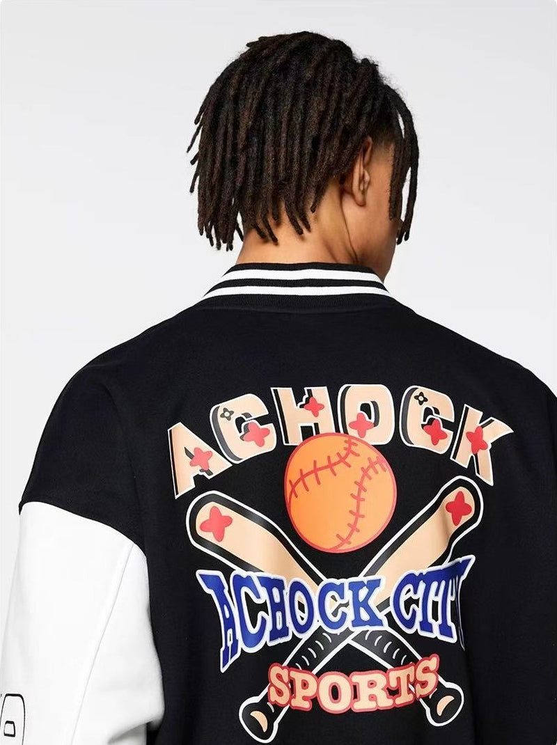 ACHOCK American Baseball Embroidery Jacket