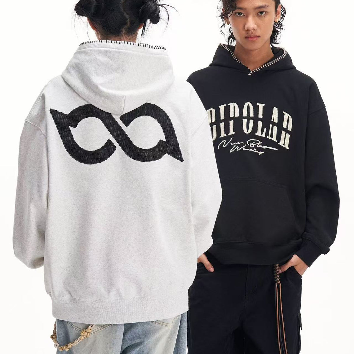 BIPOLAR Chain Embroidered Hoodie
