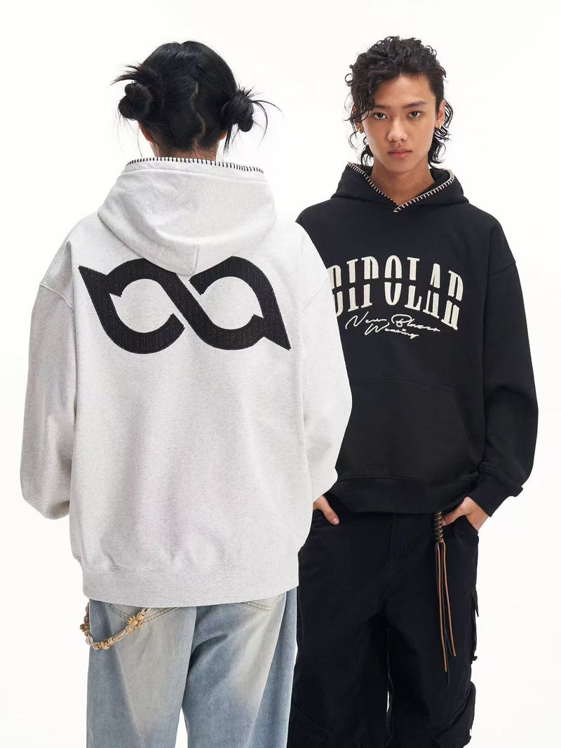 BIPOLAR Chain Embroidered Hoodie