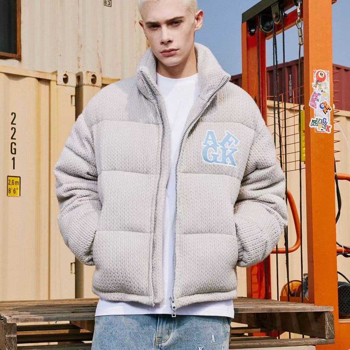AFGK Letter LOGO Embroidered Jacket