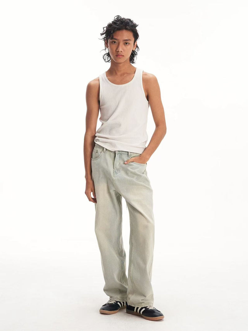 BIPOLAR Semi-elastic Straight-leg Jeans