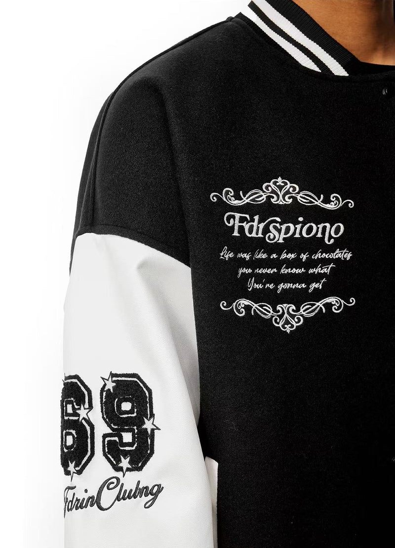 FDR Retro R-shaped Velcro Varsity Jacket