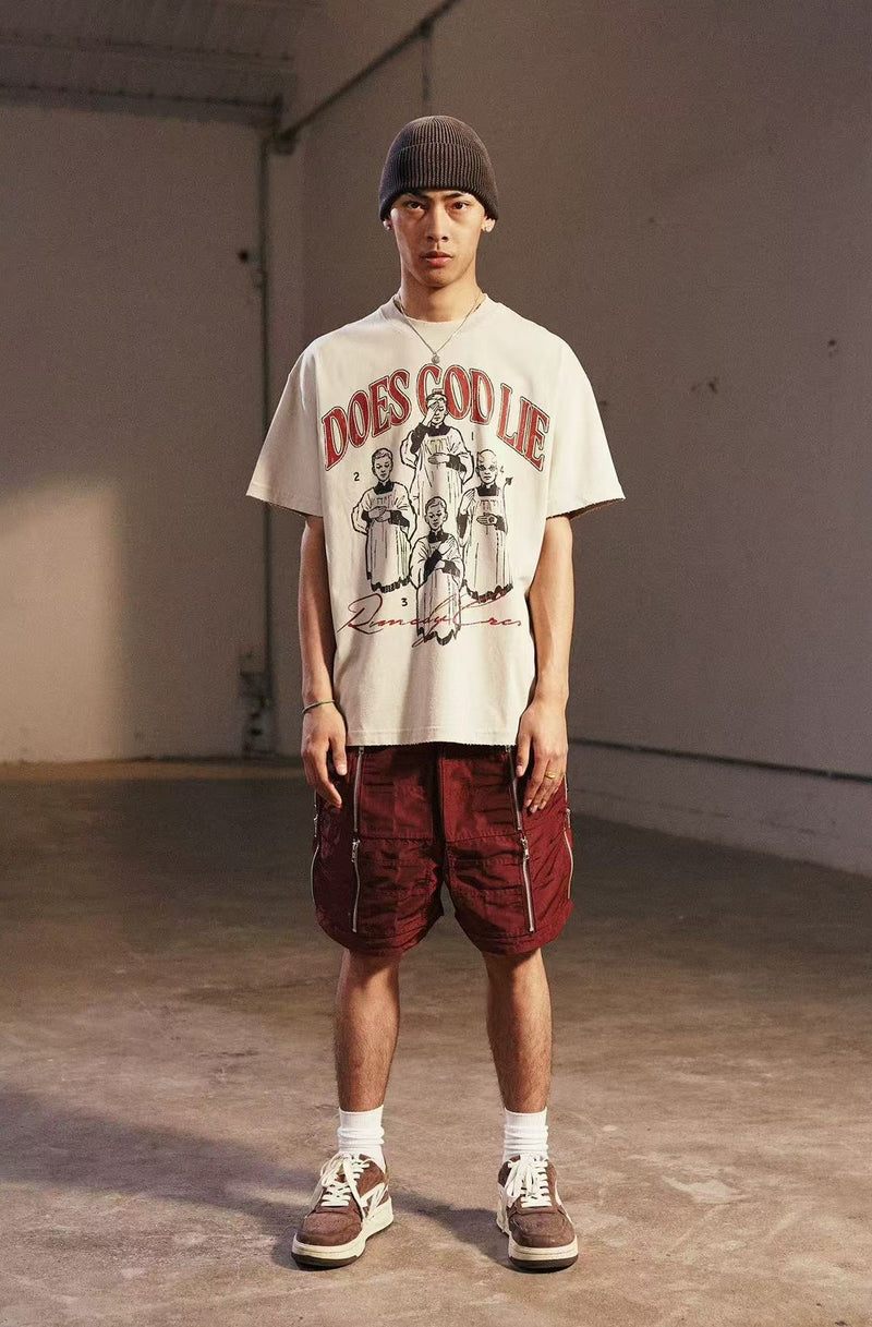 REMEDY Reversible Multi-pocket Zipper Cargo Shorts