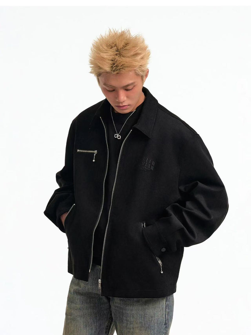 BIPOLAR Hyphenate Suede Multi-pocket Jacket
