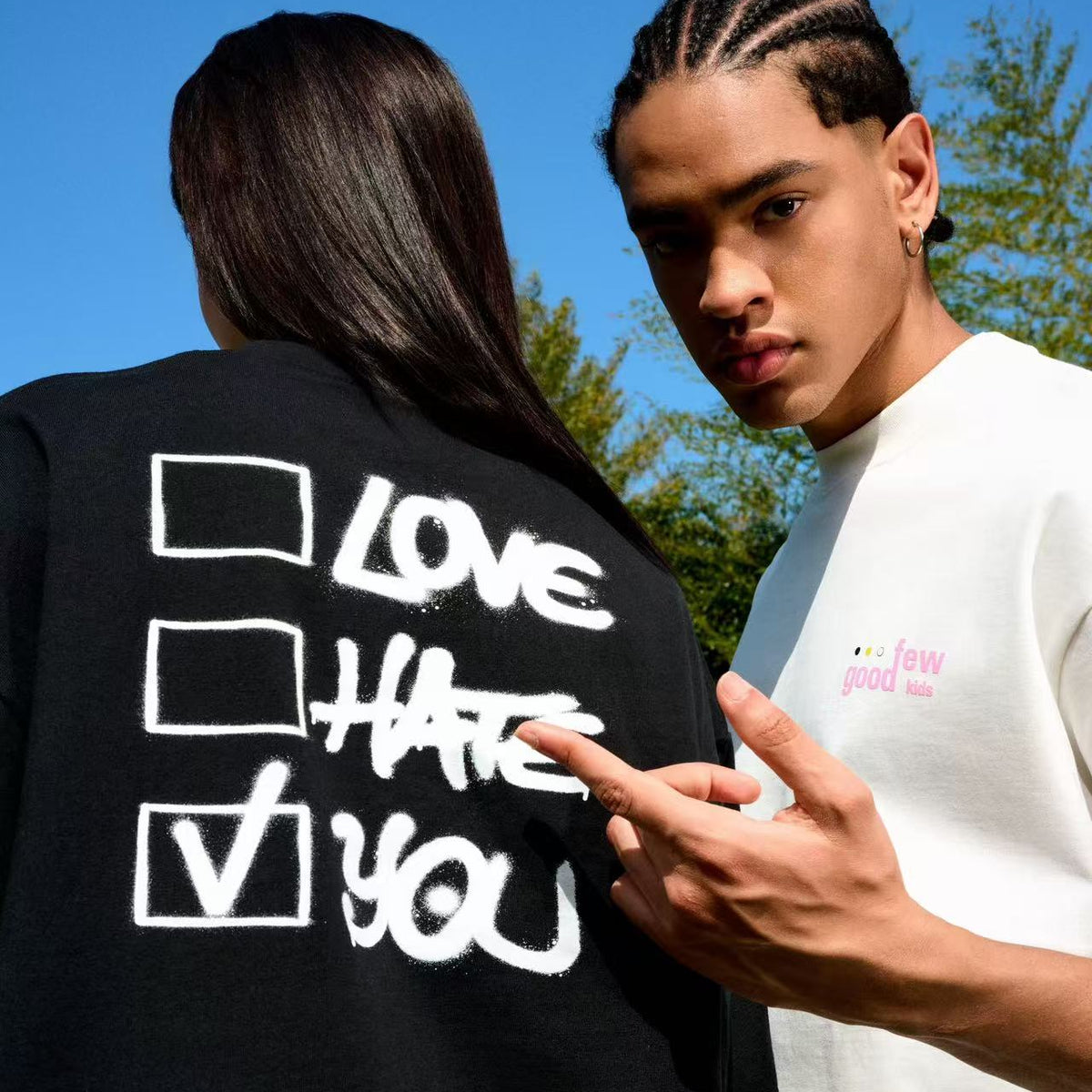 AFGK Love Hate Multiple Choice Short-Sleeve T-Shirt