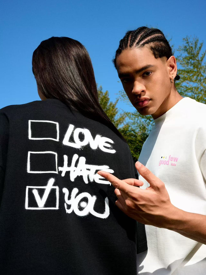 AFGK Love Hate Multiple Choice Short-Sleeve T-Shirt
