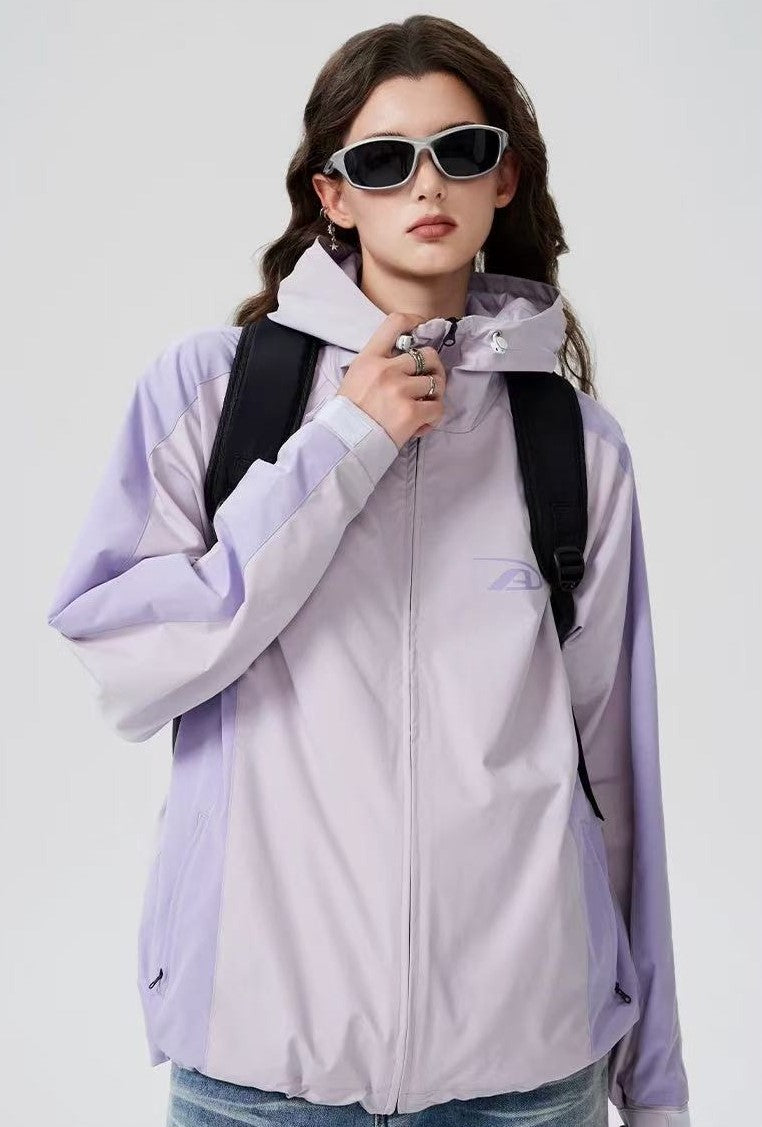 ACHOCK Logo Print Simple Outdoor Jacket