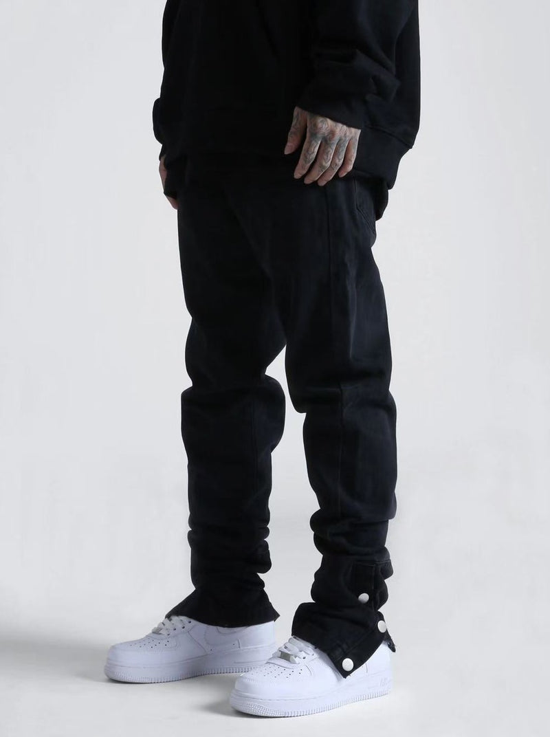 ACHOCK  Ankle Button Jeans