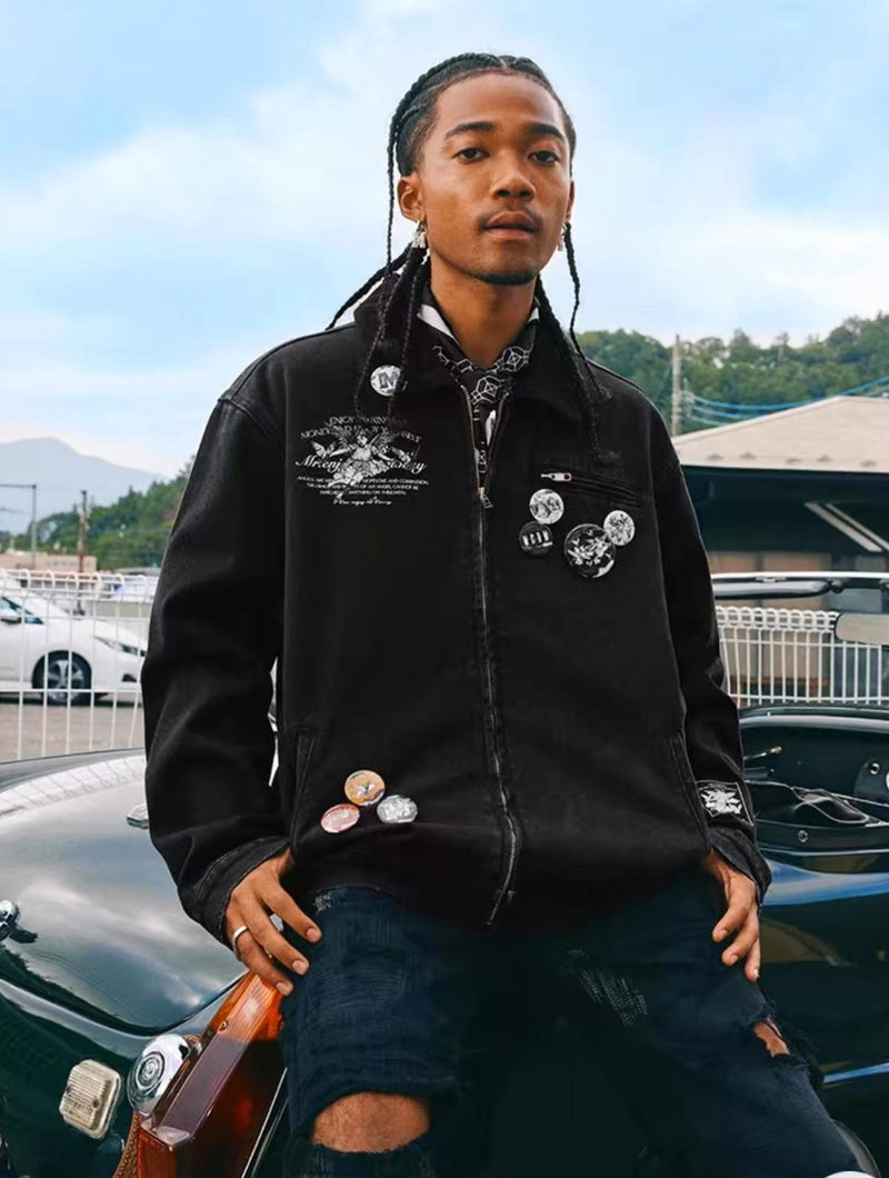 MEDM Angel Dove Detroit Embroidered Jacket