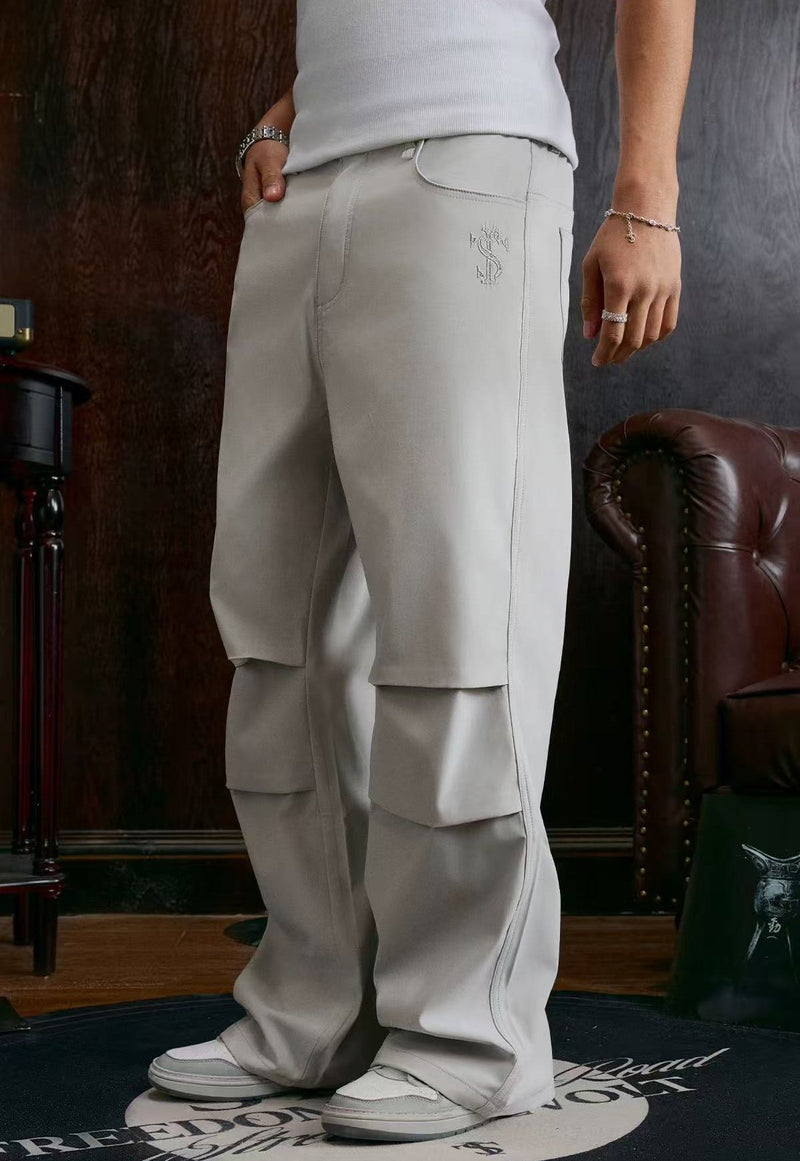 STK Vintage Double-Fold Woven Trousers