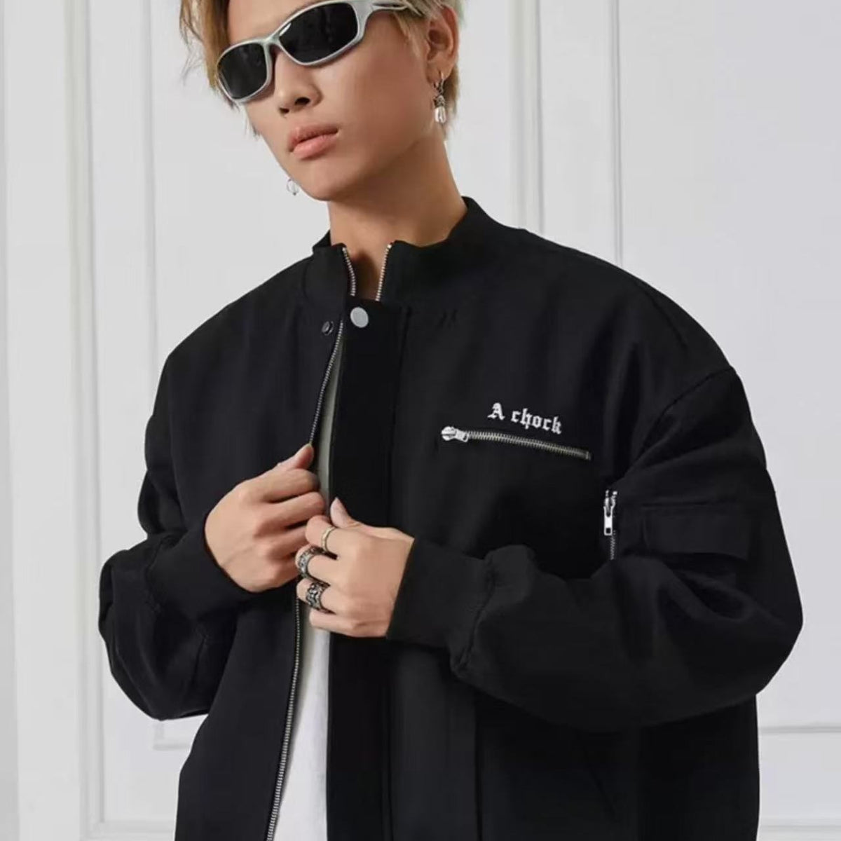 ACHOCK High Street Zippered Logo Jacket