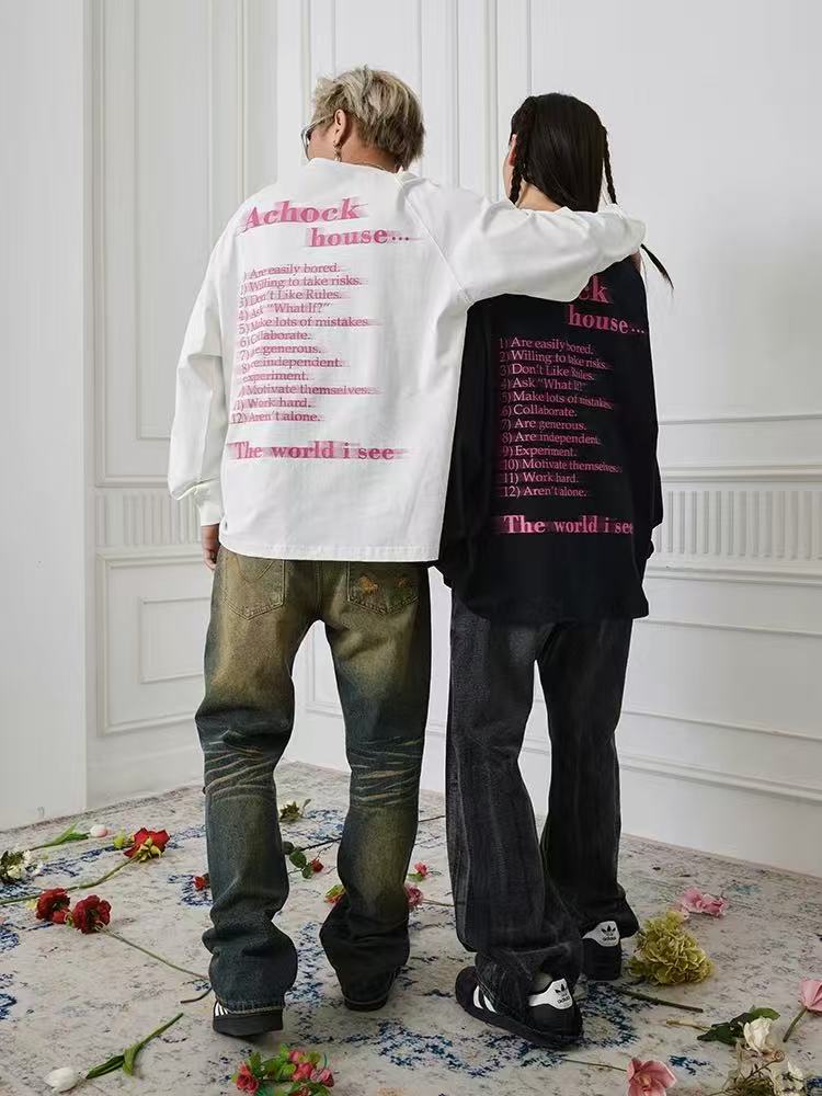 ACHOCK Phantom Logo Print Long-sleeve Tee