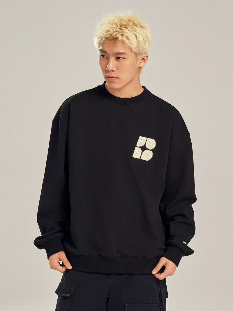 BIPOLAR Four-pointed Star Chain Sweatshirt