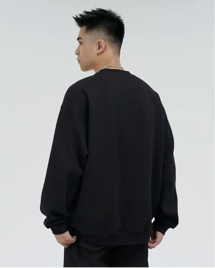 WASSUP Double Cross Printed Logo Sweatshirt