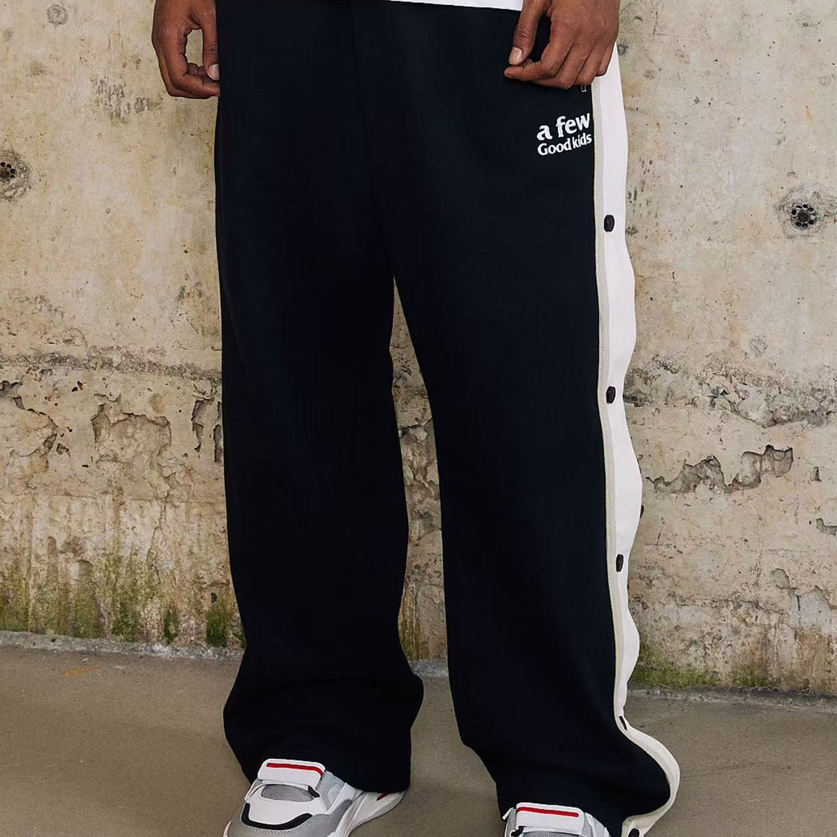 AFGK Basic Buttoned Basketball Casual Pants