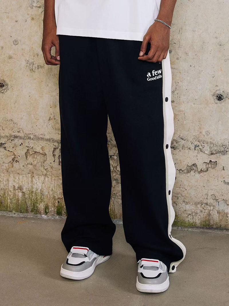 AFGK Basic Buttoned Basketball Casual Pants