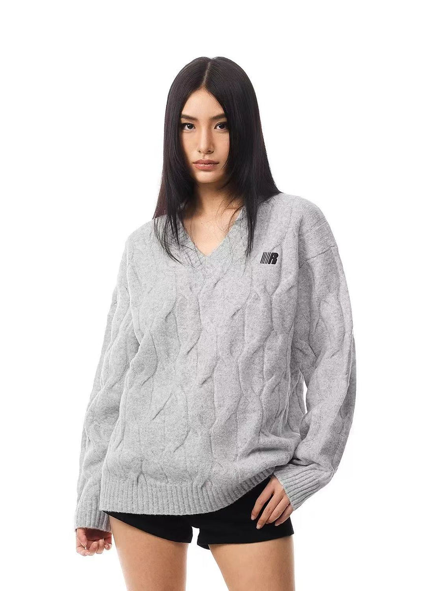 FDR High Street V-neck Twist Sweater