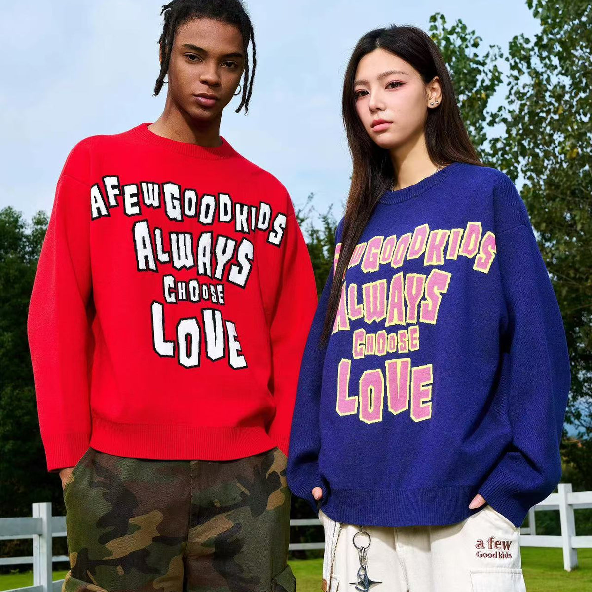 AFGK Logo Lettered Wool Sweater