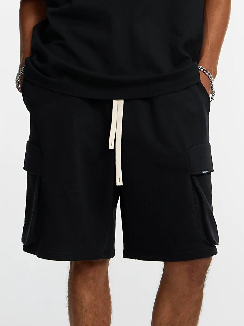 STK  Pocket Embroidered Knit Shorts