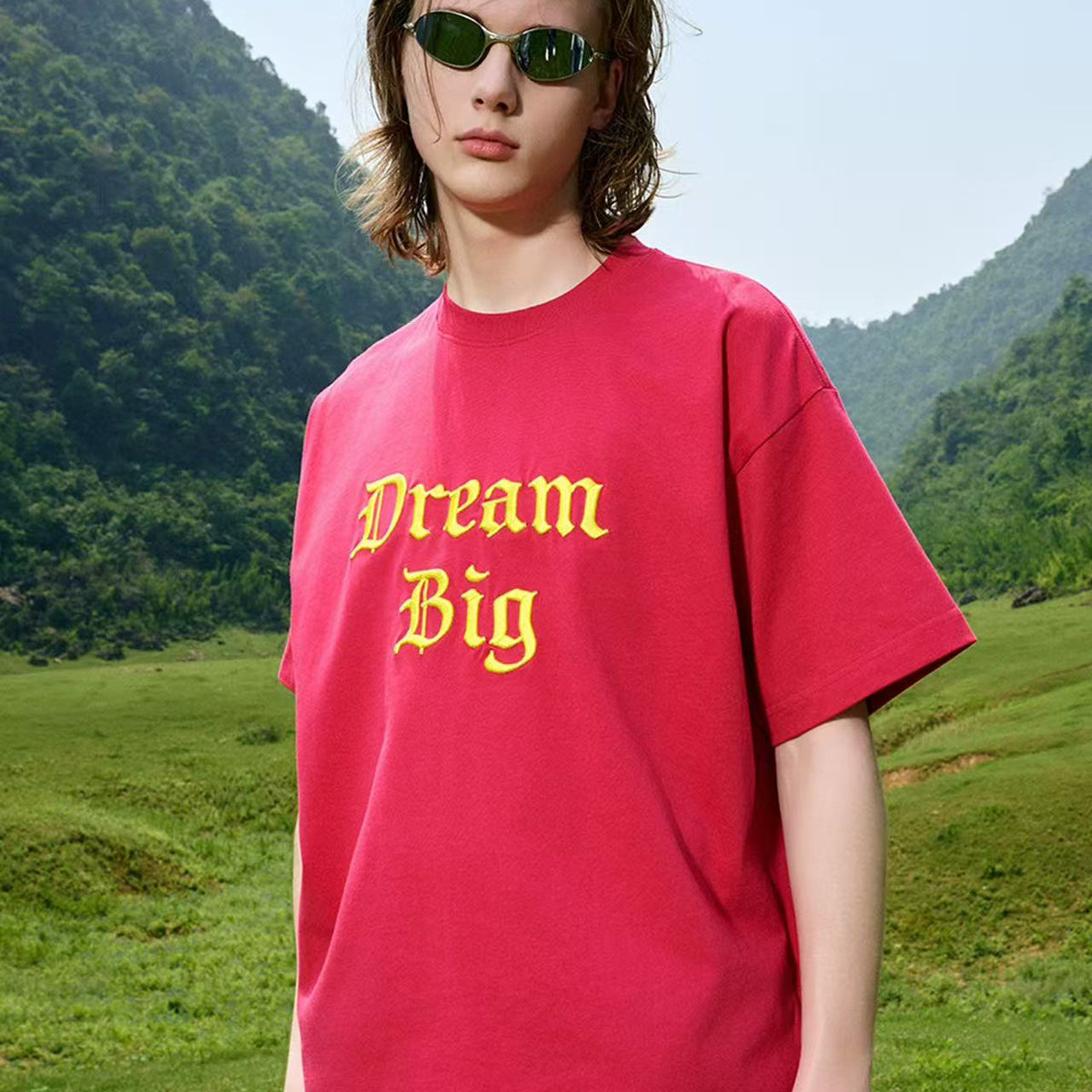 AFGK Big Dreamer Lettering Embroidered T-shirt