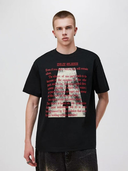 ATRY  "Big A" letter short sleeve T-shirt